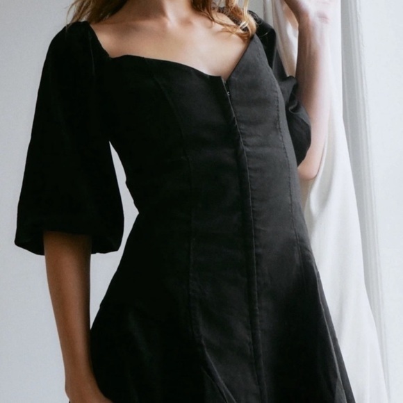 NWOT Zara | Corset Style Mini Dress with Sweetheart Neckline Size Small - Picture 2 of 11